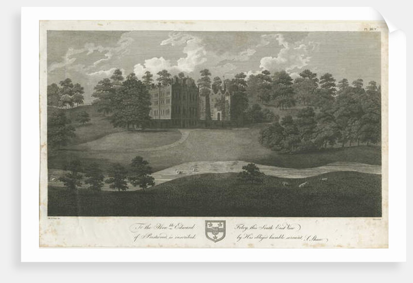 Prestwood Hall: engraving by Stebbing Shaw