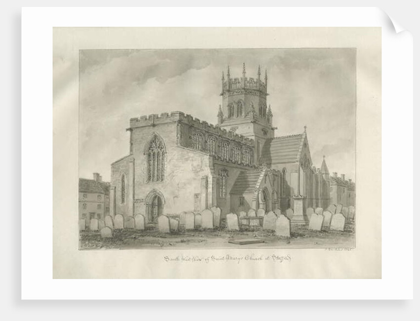 Stafford - St. Mary's Church by John Buckler