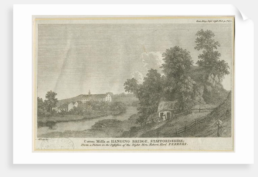 Mayfield - Hanging Bridge: engraving, nd [c 1796] by James Peller Malcolm