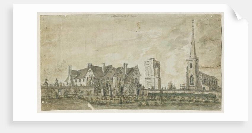 Hamstall Ridware - Church and Manor House by Stebbing Shaw