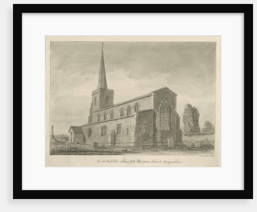 Hamstall Ridware Church by John Buckler