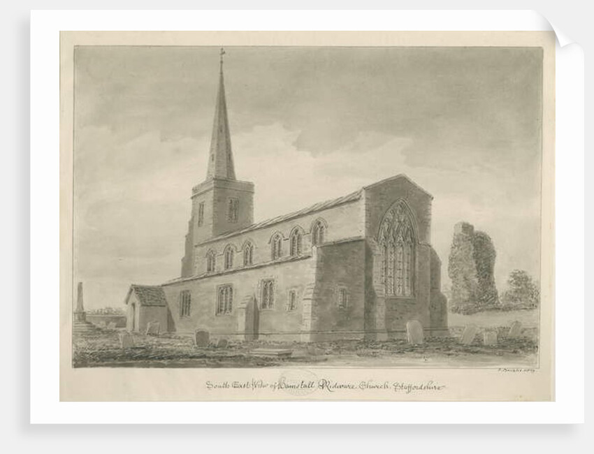 Hamstall Ridware Church by John Buckler
