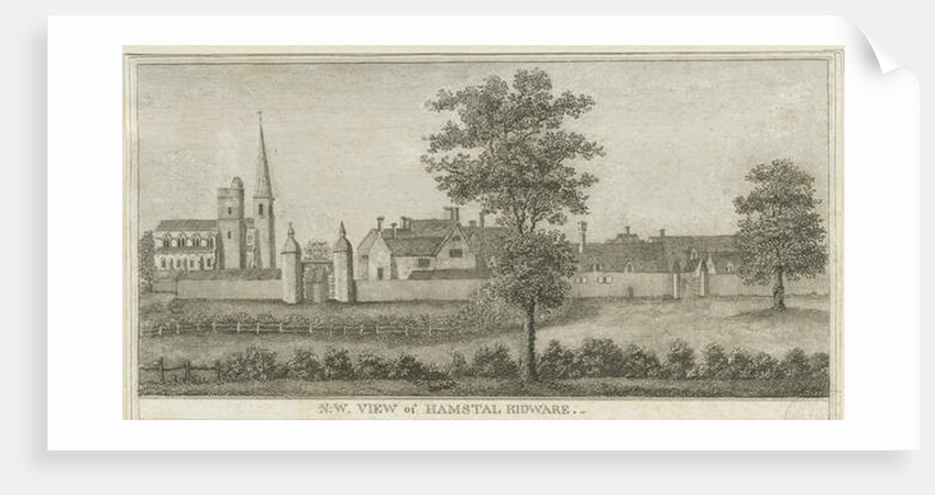 Hamstall Ridware - Church and Manor House by Stebbing Shaw