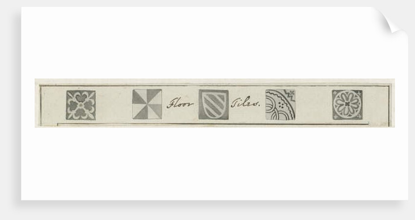 Mavesyn Ridware - Floor tiles in Mavesyn Mortuary Chapel by School English