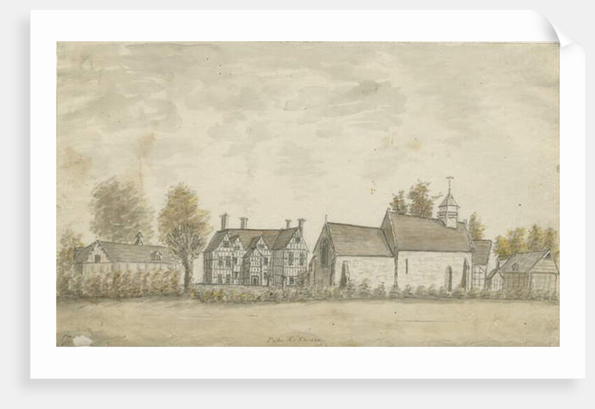 Pipe Ridware Church and Manor House by Stebbing Shaw