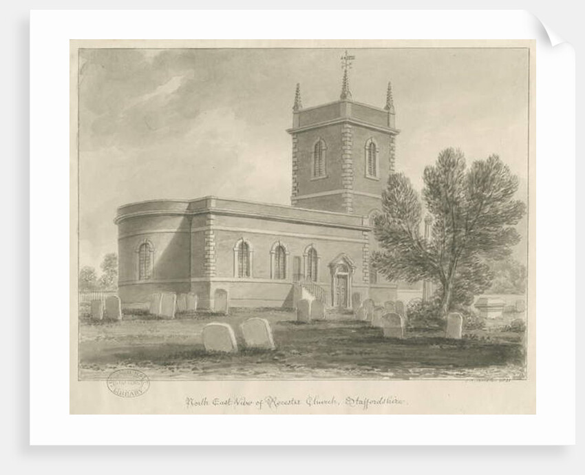 Rocester Church by John Chessell Buckler