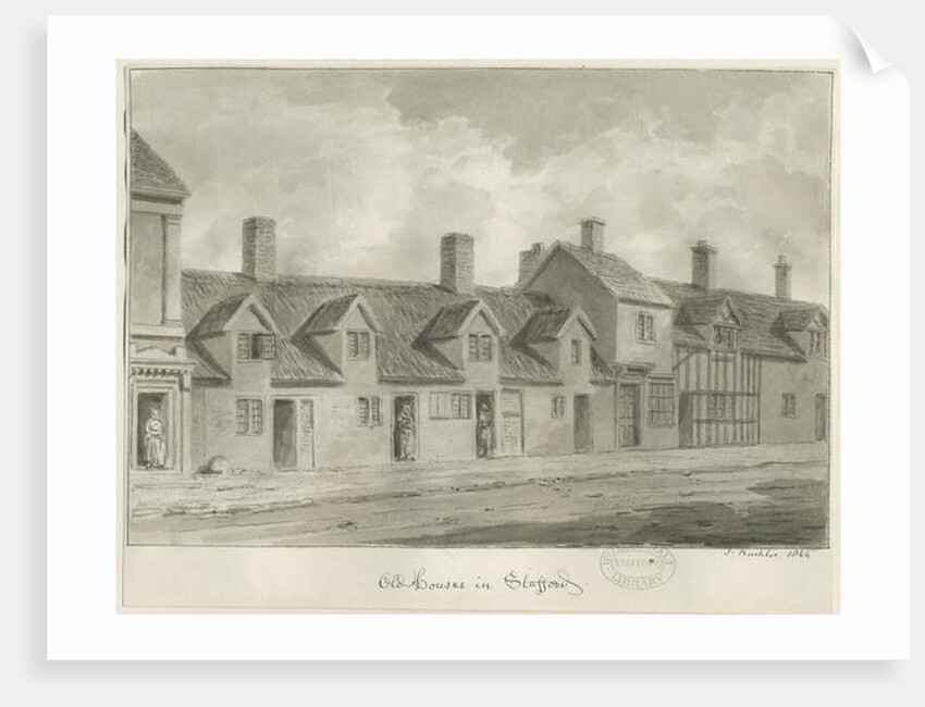 Stafford - Old Houses [in Eastgate Street] by John Buckler