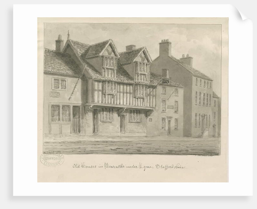 Newcastle-under-Lyme - Old Houses by John Buckler