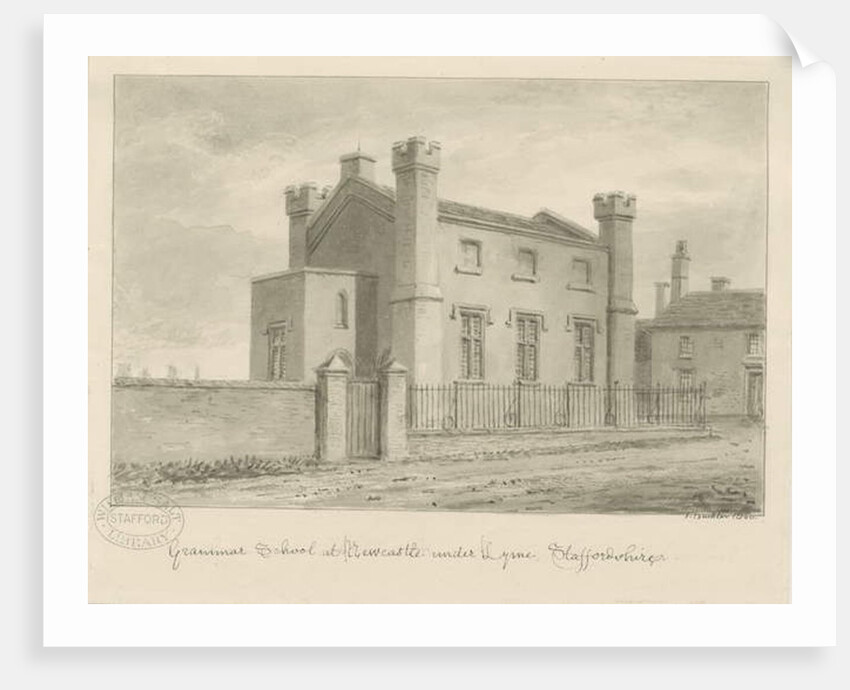 Newcastle-under-Lyme - Grammar School by John Buckler
