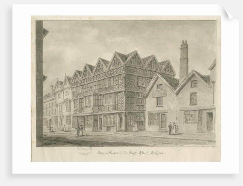 Stafford - Ancient 'High House' by John Buckler