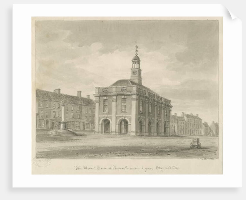 Newcastle-under-Lyme - Market Square by John Buckler