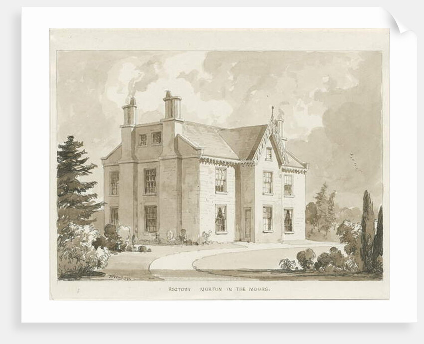 Norton-in-the-Moors Rectory by Thomas Peploe Wood
