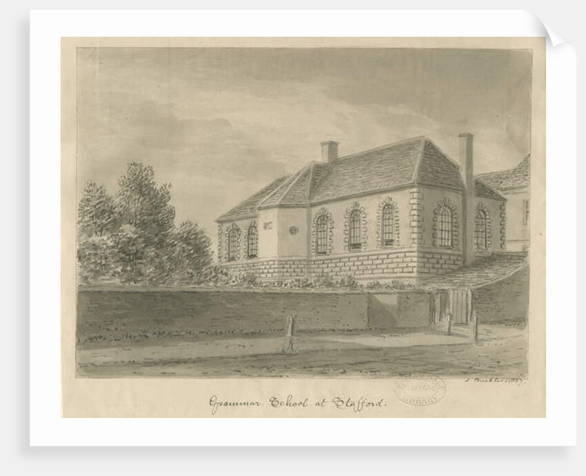 Stafford - Grammar School by John Buckler