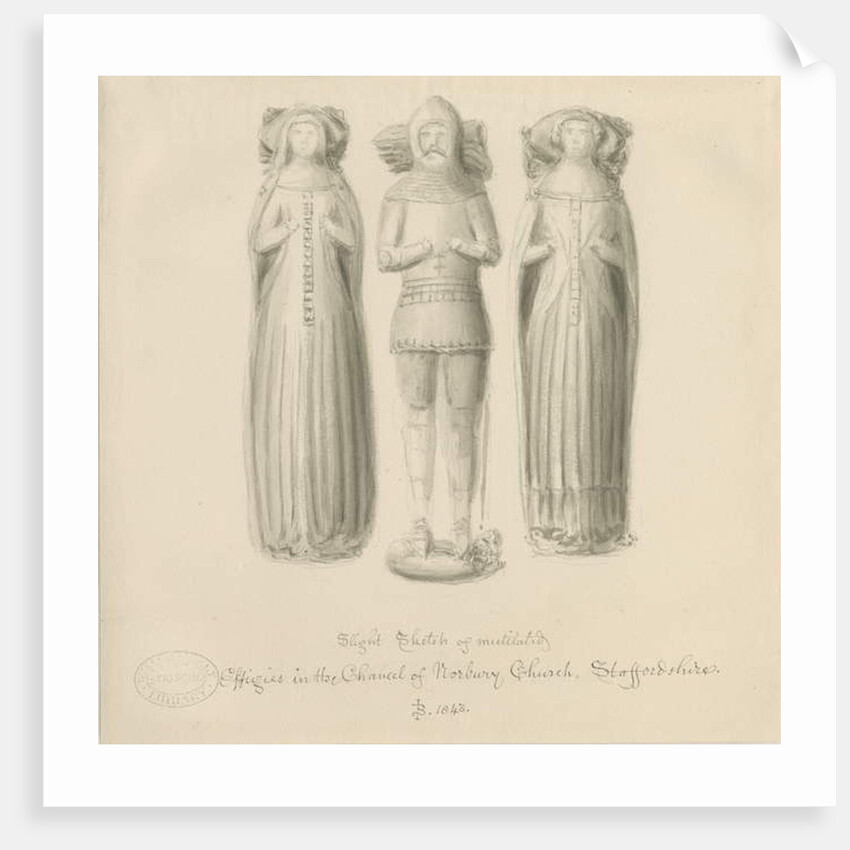 Norbury Church - Effigy [of Sir Edward Botiler] by John Buckler