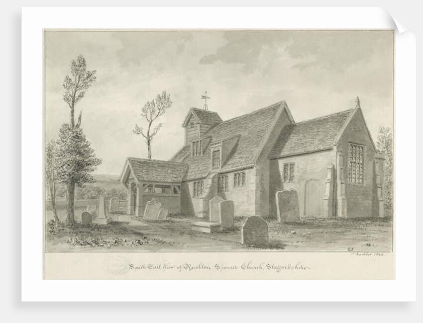 Rushton Spencer Church by John Buckler