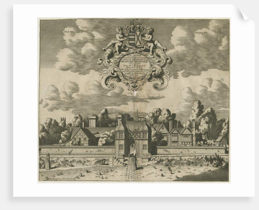 Sandon Hall: engraving by Michael Burghers