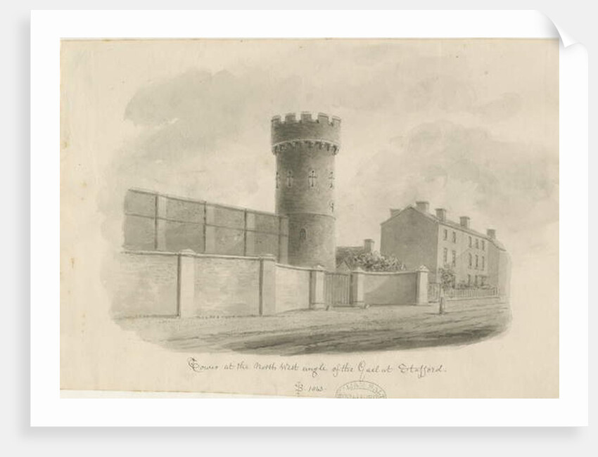 Stafford - Round Tower of the Gaol by John Buckler
