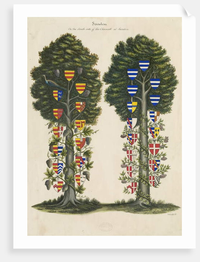 Sandon Church - Wall Painting by John Robert Fernyhough