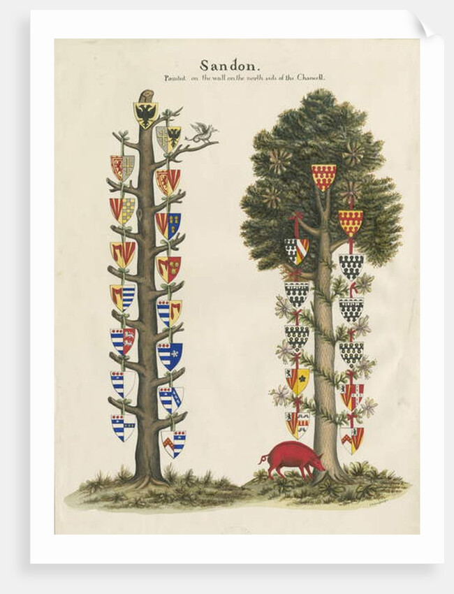 Sandon Church - Wall Painting by John Robert Fernyhough