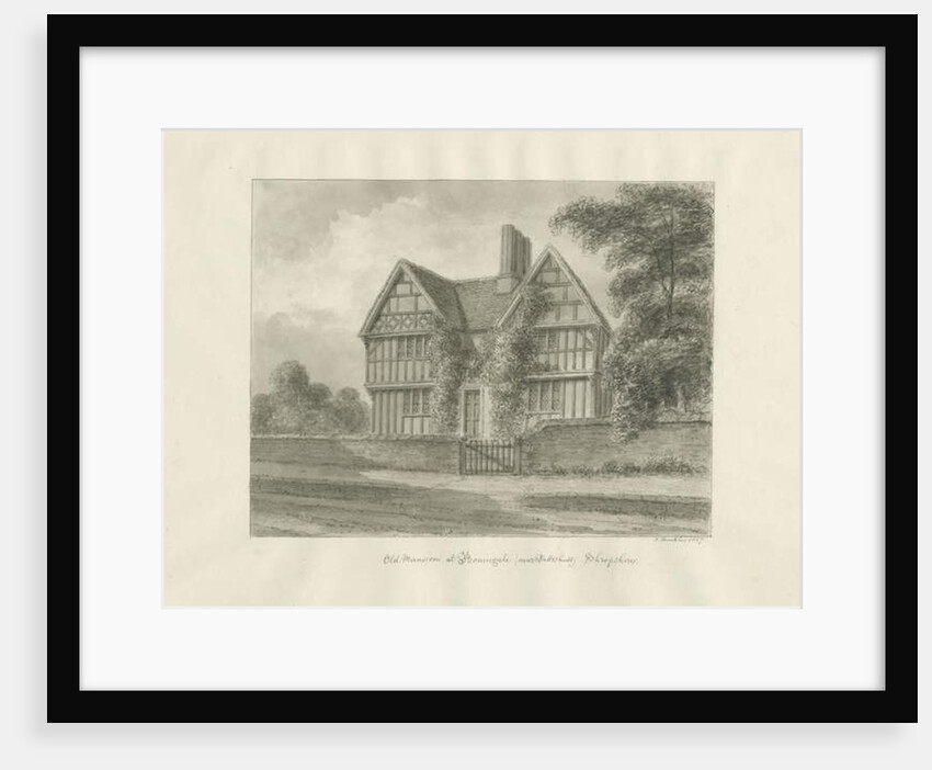 Patshull - Old Mansion at Boningale by John Buckler