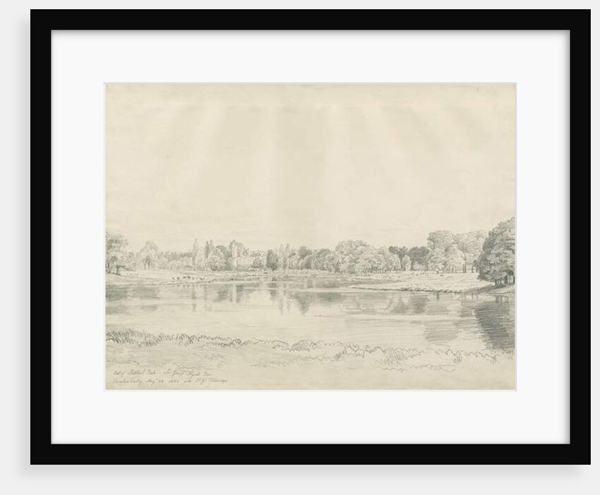 Patshull House - Park and Pool by John Buckler