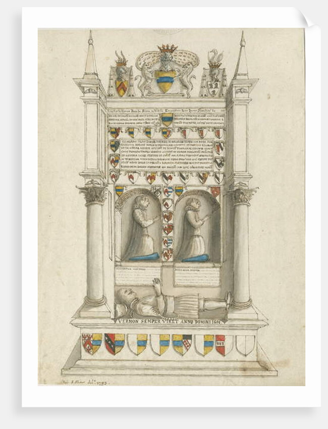 Sandon Church - Tomb of Sampson Erdeswicke by Stebbing Shaw