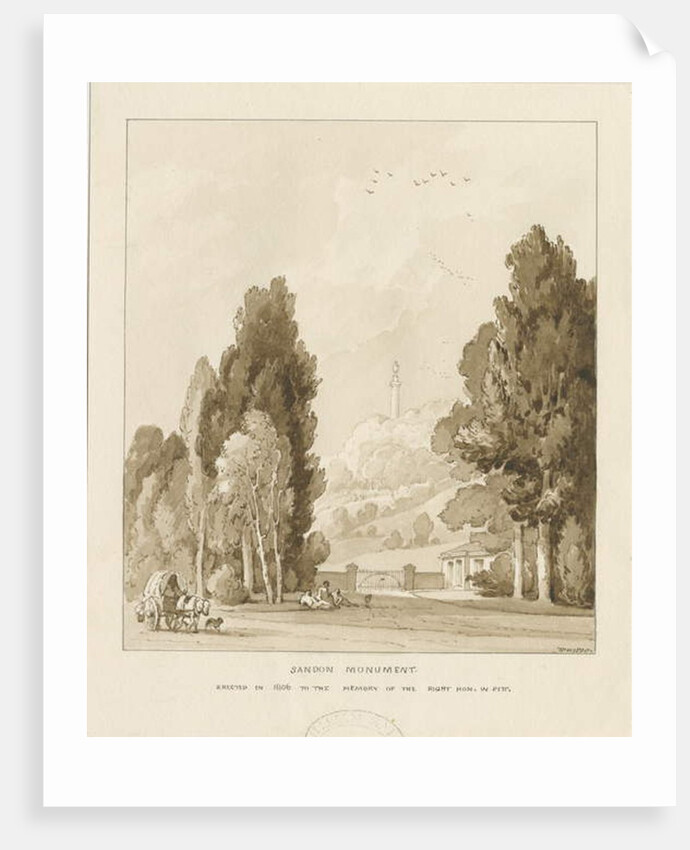 Sandon - Monument to William Pitt by Thomas Peploe Wood