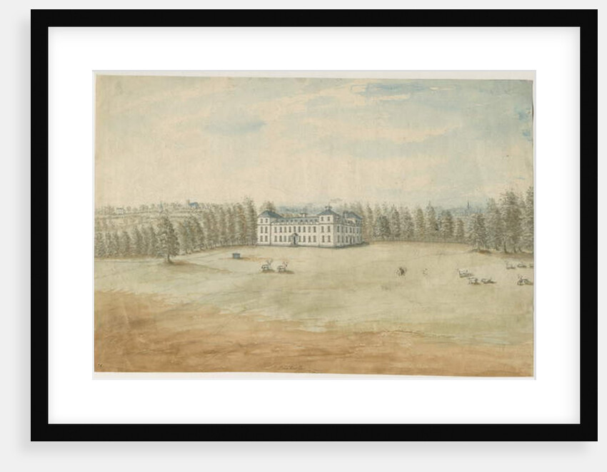 Sandwell Park - Hall: water colour painting, nd [1762-1798] by Stebbing Shaw