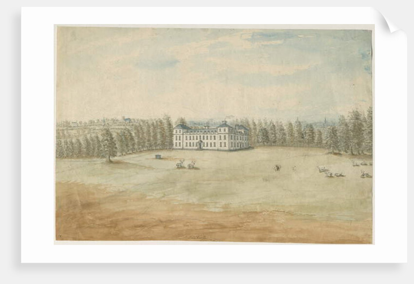 Sandwell Park - Hall: water colour painting, nd [1762-1798] by Stebbing Shaw