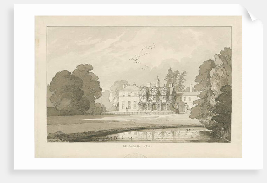 Seighford Hall by Thomas Peploe Wood