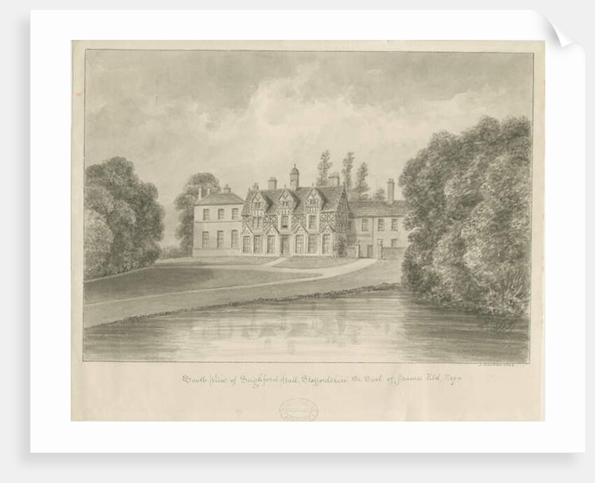 Seighford Hall by John Buckler