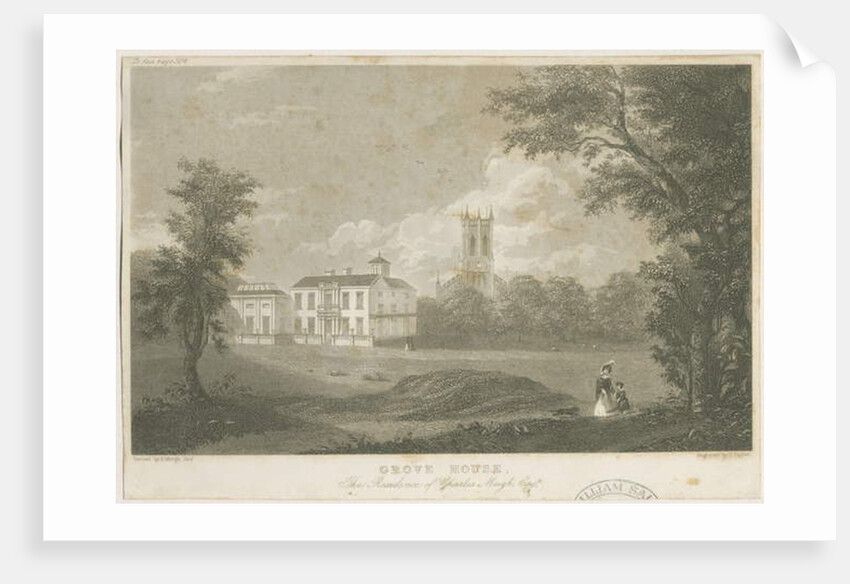 Shelton - Grove House: engraving by T Taylor