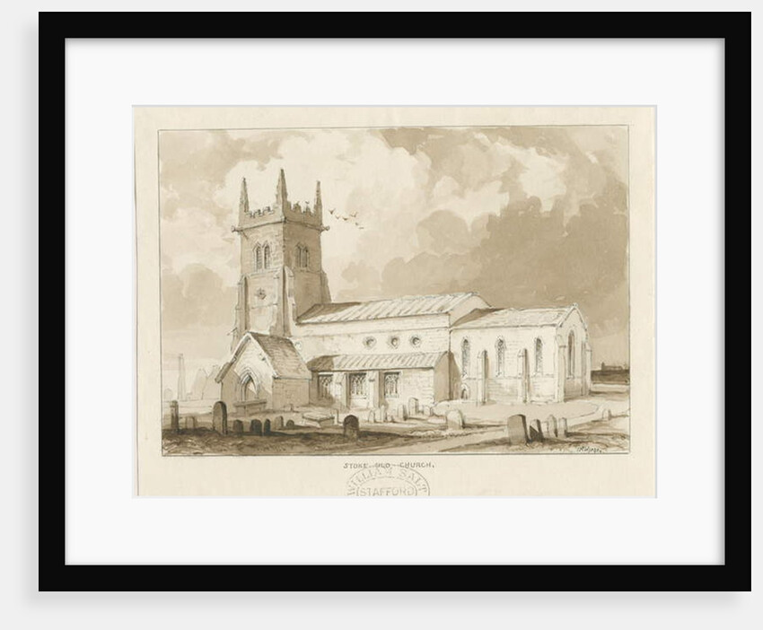 Stoke-upon-Trent Church [Old] by Thomas Peploe Wood