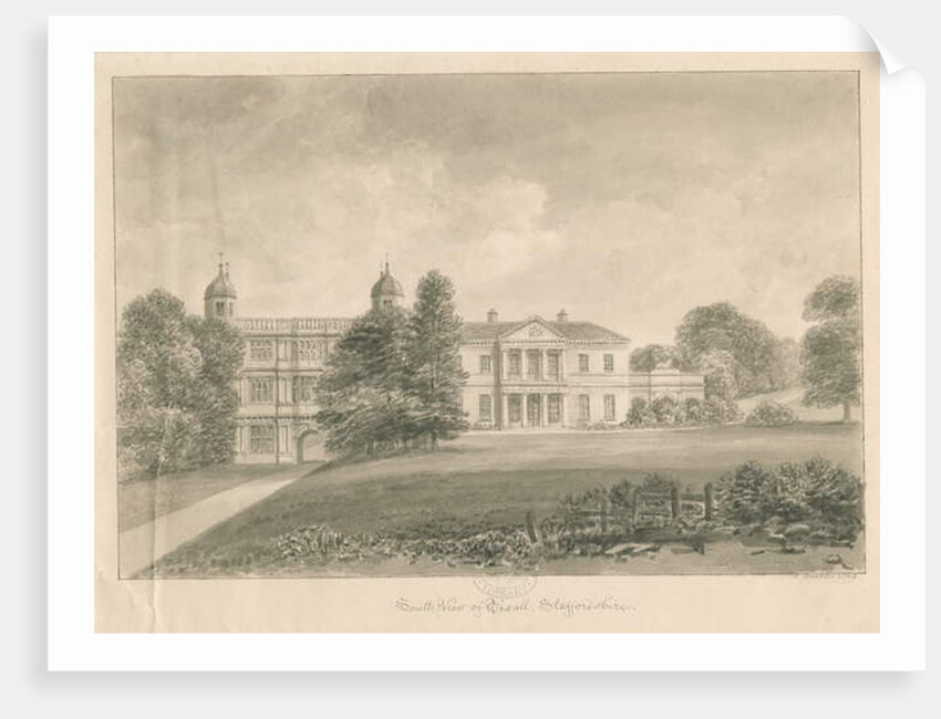 Tixall Hall and Gatehouse by John Buckler