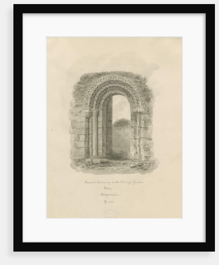 Stone - Ancient Doorway in Vicarage Garden by John Buckler