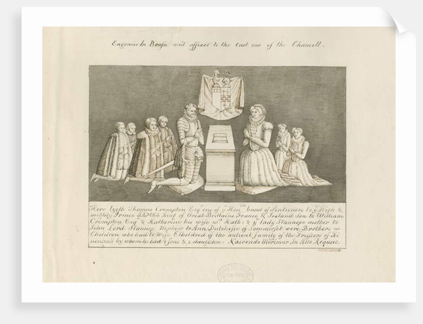 Stone Church - Brass of Thomas Crompton by John Robert Fernyhough