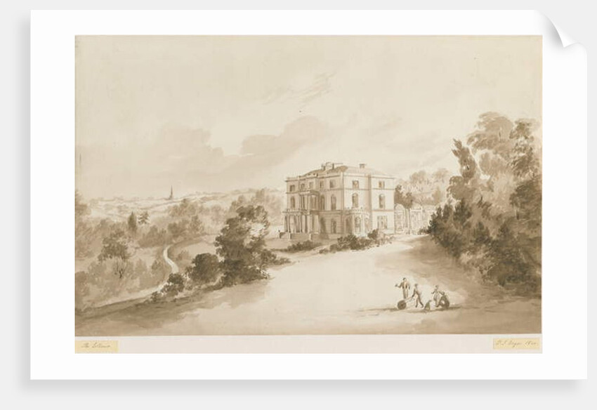 Sedgley - The Ellowes: sepia wash drawing, 1844 by Henry James Noyes