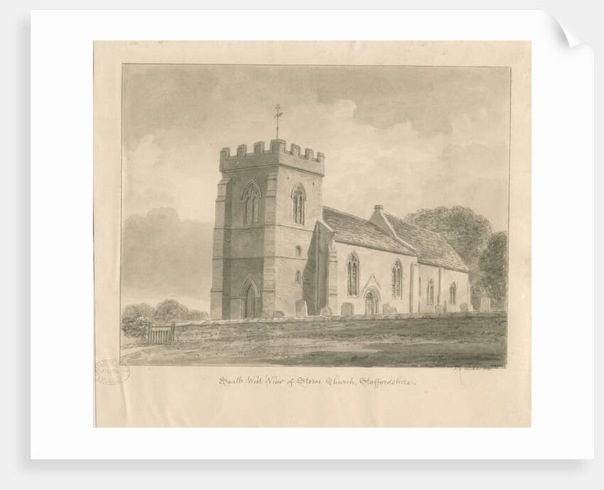 Stowe Church by John Chessell Buckler