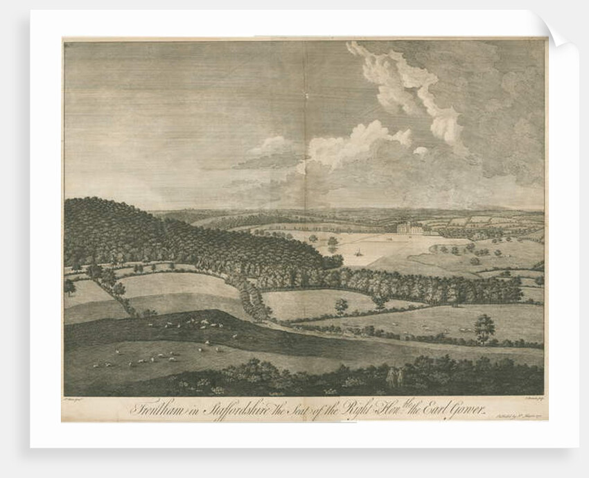 Trentham Hall: engraving by John Harris