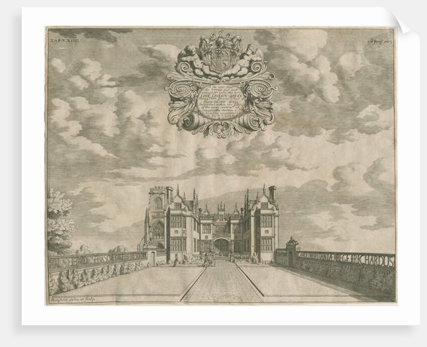 Trentham Hall: engraving, nd [1686] by Michael Burghers