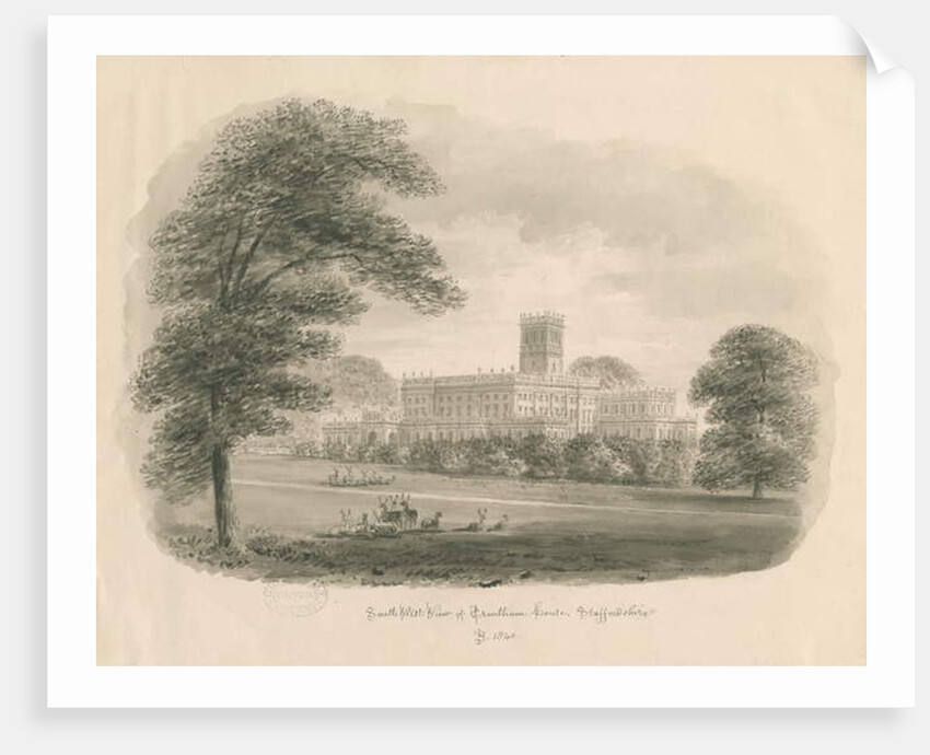 Trentham Hall by John Buckler