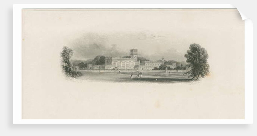 Trentham Hall by Edward Francis Finden