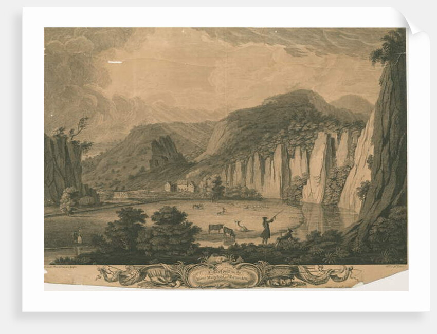 Wetton Mill: engraving, nd [c 1743] by Thomas of Derby (after) Smith