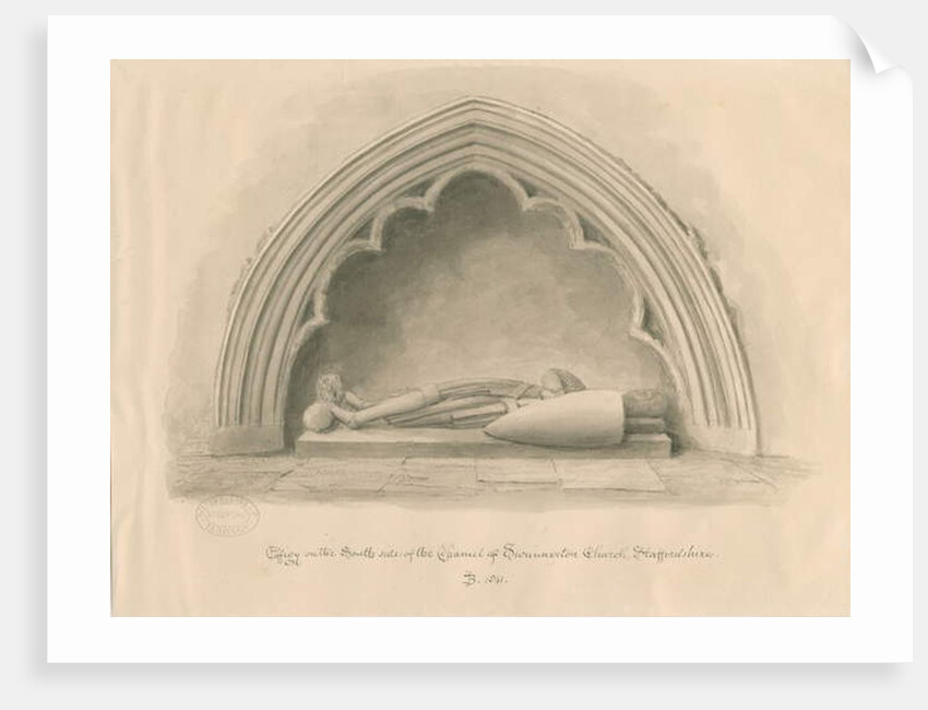 Swynnerton Church - Effigy by John Buckler
