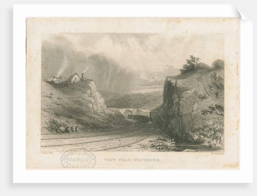 Whitmore - Railway Bridge: steel engraving, nd [c 1839] by William Radclyffe