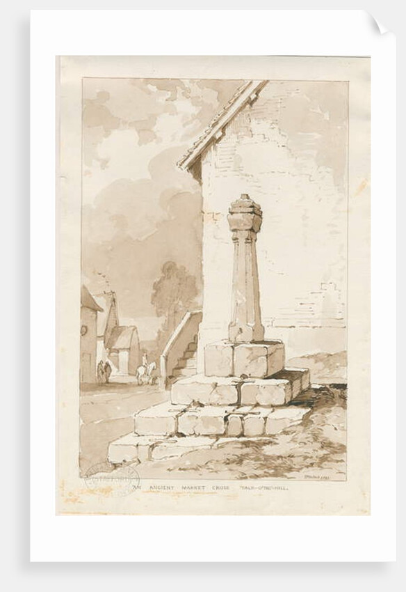 Talke - Ancient Market Cross by Thomas Peploe Wood