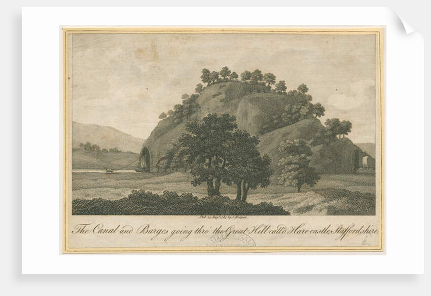 Talke - Hare-castle: engraving by School English