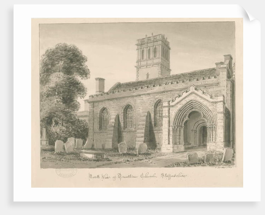 Trentham Church by John Buckler