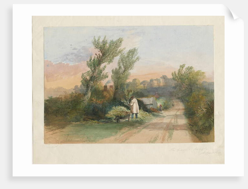 Trentham - 'The Green Bough': water colour painting by School English