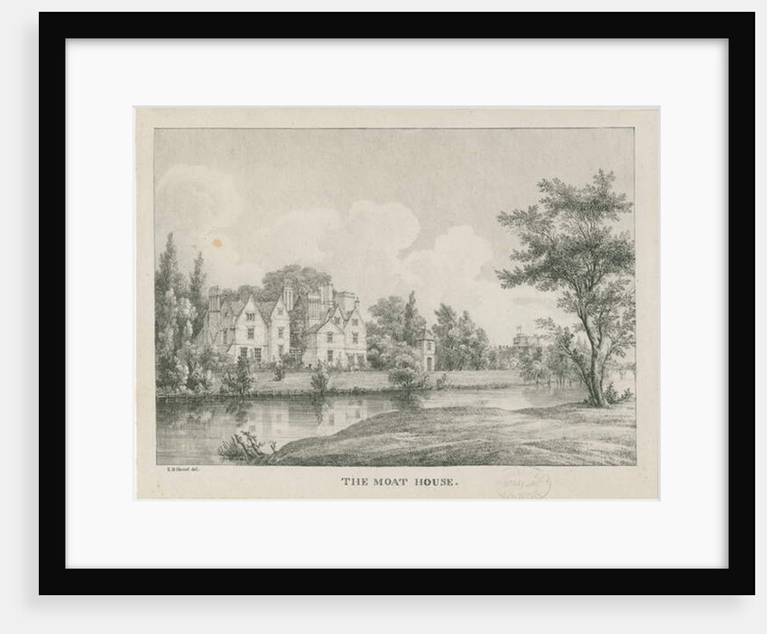 Tamworth - The Moat House: zincograph by Etienne Bruno Hamel